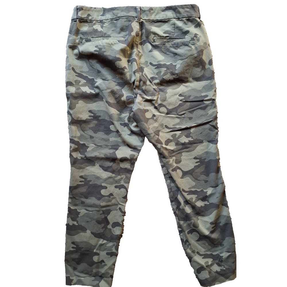 Old Navy Pixie High Rise Camo Ankle Pants Women's 14 Secret Slim Pockets Stretch - Picture 5 of 7